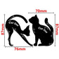 Cat eye liner stencil size diagram with 87mm by 76mm dimensions