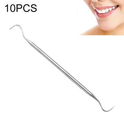 Stainless steel dental big-bend probe with curved hook tips
