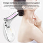 White LED neck beauty instrument with angled head and pink light strip