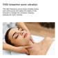 White LED neck massager with pink light bar and power control on ergonomic handle