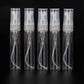 Transparent 5ml perfume spray bottles with spray wands, set of five