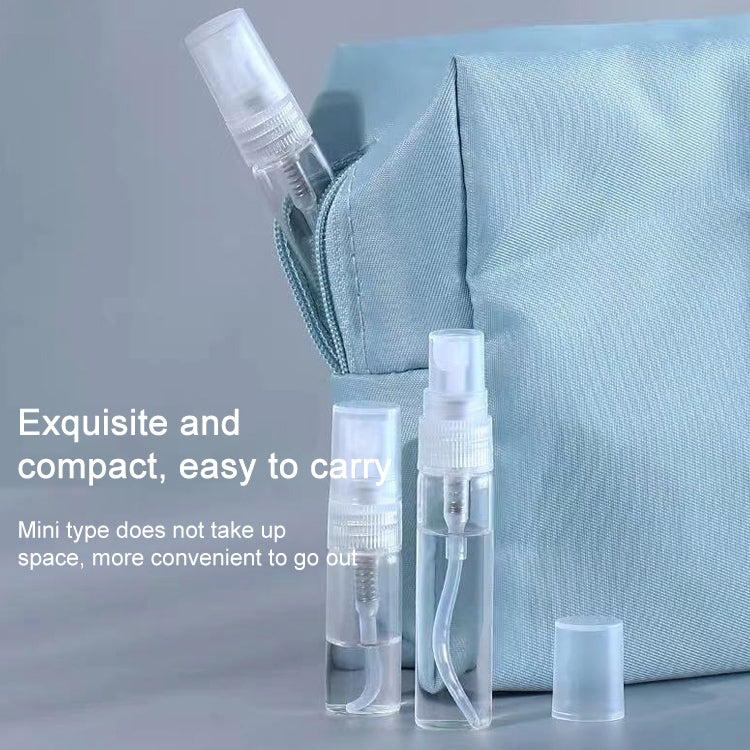 Compact clear 5ml perfume spray bottle set with caps
