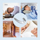 White anti-snoring mouthpiece device with U-shaped silicone design, shown centered