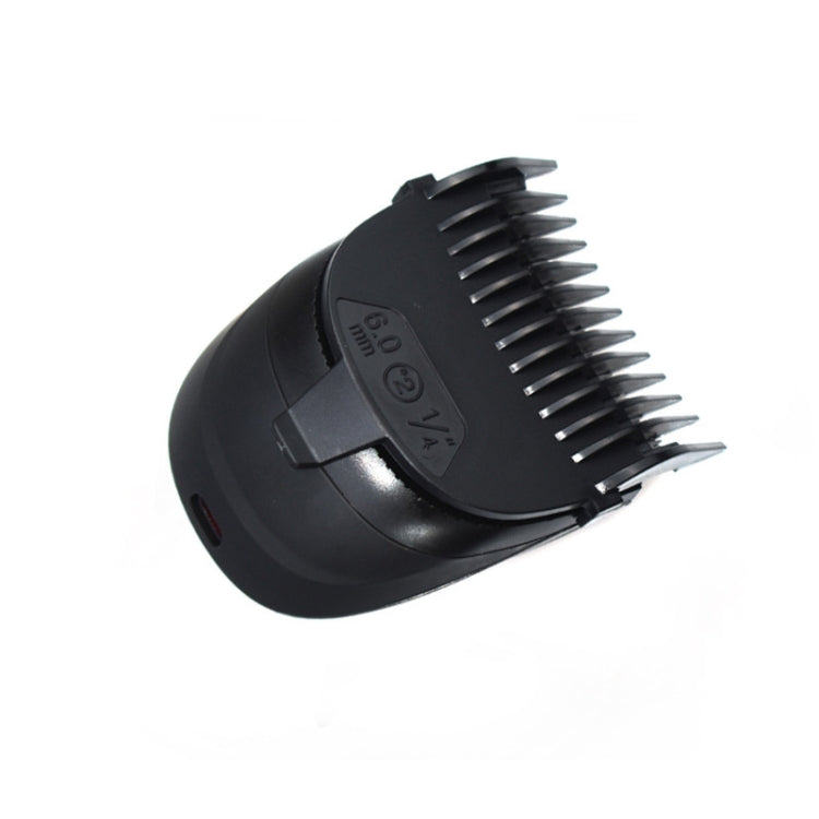 Electric hair clipper body with power switch and back label area