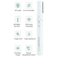 White visual ear pick endoscope with feature icons and long probe