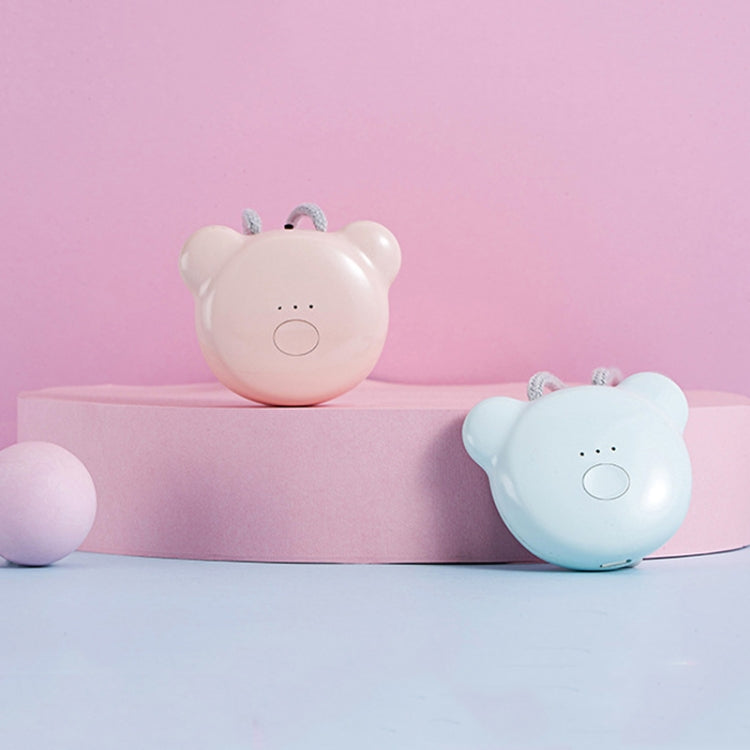 Mini bear air purifier pendants, pink and light blue bear-shaped devices