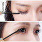 Waterproof 4D eyelash mascara with long curled lashes and black wand detail