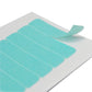 Teal PU wig film strip detail with protective backing for seamless hair extension