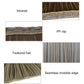 Hairpiece weft showing PP clips and seamless invisible edge