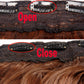 Long straight hair extension with black base and gold metal clip rows