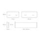 Folding single bed dimension chart with folded and unfolded size views and measurements.