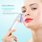 White light therapy acne device with angled LED treatment head
