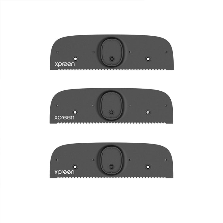 Three-position back shaver cutting head shown from above