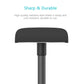 Back shaver cutting head with serrated blade and black handle