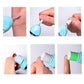Nail polisher sanding bits shown on fingers during manicure grooming