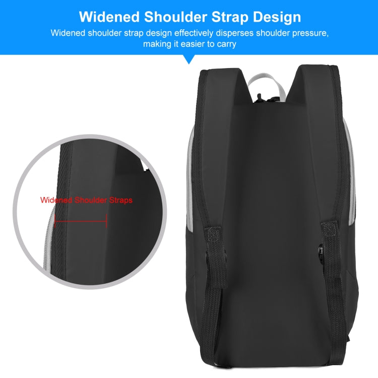 Black multifunction backpack with widened shoulder straps and reinforced webbing details