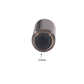 3.5mm plug end view with dark gray housing and 3.5mm size marking