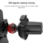 Universal magnetic car phone charger holder with rotating ball mount, black