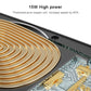 Close-up of copper coil and circuit board inside wireless charging car holder