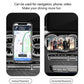 Wireless car phone holder showing vertical and horizontal phone placement