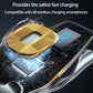 Wireless charging car holder with gold induction coil and circuit board