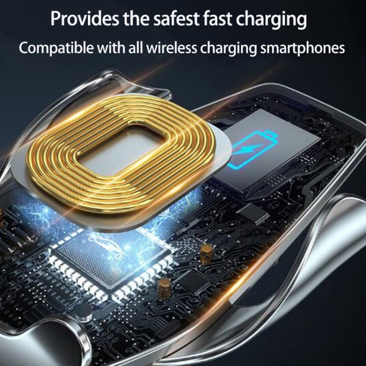 Wireless charging car holder with gold induction coil and circuit board