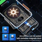 Wireless charging car holder with illuminated charging coil inside the cradle