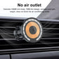 Magnetic car phone holder for air vent with slim clamp arm and circular disc.
