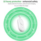 White magnetic wireless charging puck with protection features