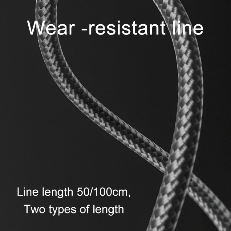 Braided USB-C to XT60 cable with durable woven jacket close-up