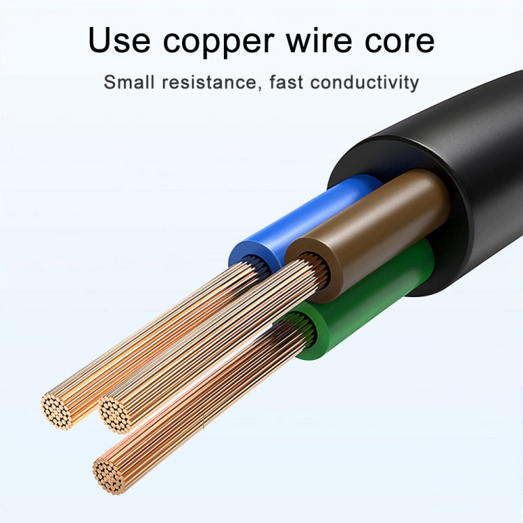 USB-C to XT60 cable cross-section showing copper wire core
