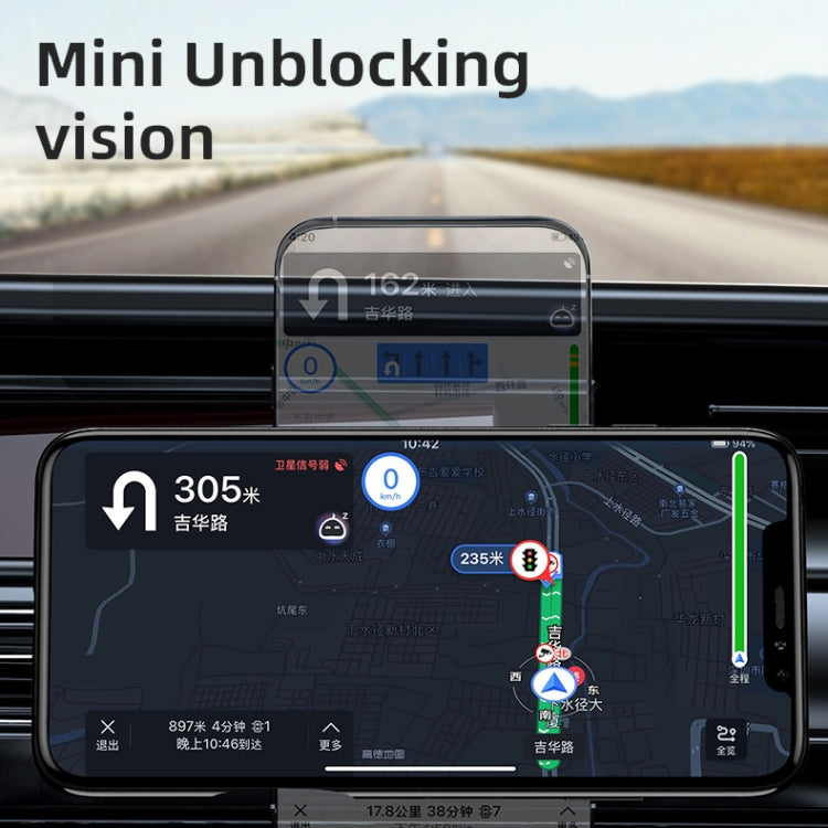 Magnetic car air outlet wireless charger with phone mounted on vent bracket