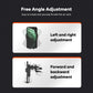 Adjustable car air vent wireless charging phone holder with left-right and tilt arms
