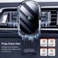 Car air vent wireless phone charger mount with protection around charging pad