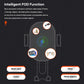 Black wireless charging car mount with indicator graphic for foreign objects