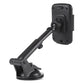 Car windshield phone holder with cradle bracket and suction mount arm