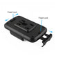 Car phone holder mount base with fixed lock clips and cradle back