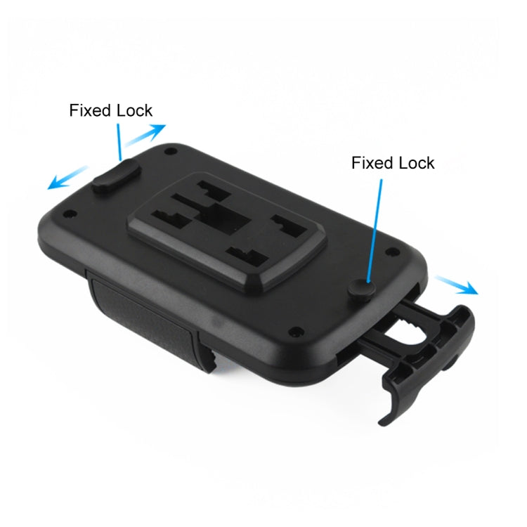 Car phone holder mount base with fixed lock clips and cradle back