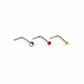 Three L-shaped nose studs with blue, red, and green crystal ends