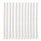 Silver spiral ring adjuster strips with flexible sizing beads