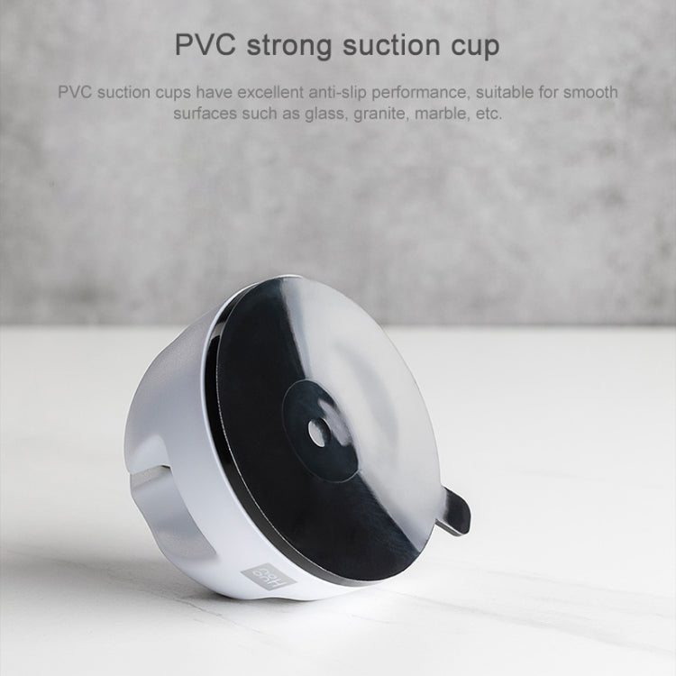 White double-wheel knife sharpener showing round suction cup base