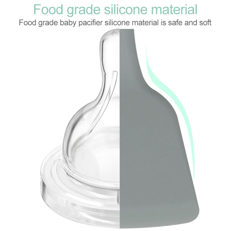 Food-grade silicone utensil head with soft gray surface; close-up material view
