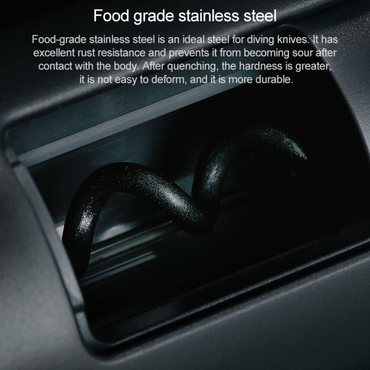 Huohou bottle opener base cavity with curled metal cork-grip lever inside