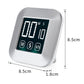 Digital touch timer alarm clock with front LCD display, compact stand and buttons