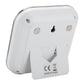 Digital touch timer alarm clock back panel with mounting holes and compliance label