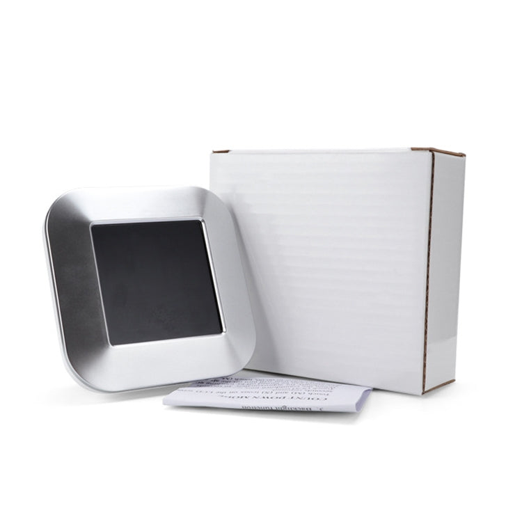 Digital touch timer alarm clock with front display unit and retail box packaging