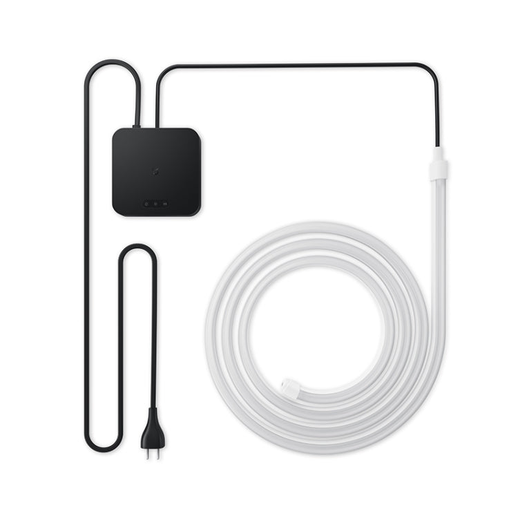 RGB ambient light strip kit with inline controller box and US plug cable