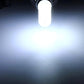 Glowing LED plug bulb emitting bright white light
