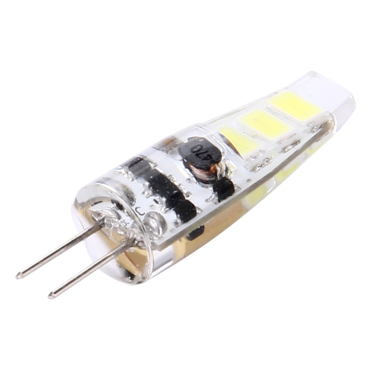 6-LED SMD 5730 DC 12V silicone LED module close-up, clear lens, 2 pins