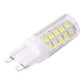 2-pin LED SMD 2835 bulb, close-up of clear lens and LED chip row